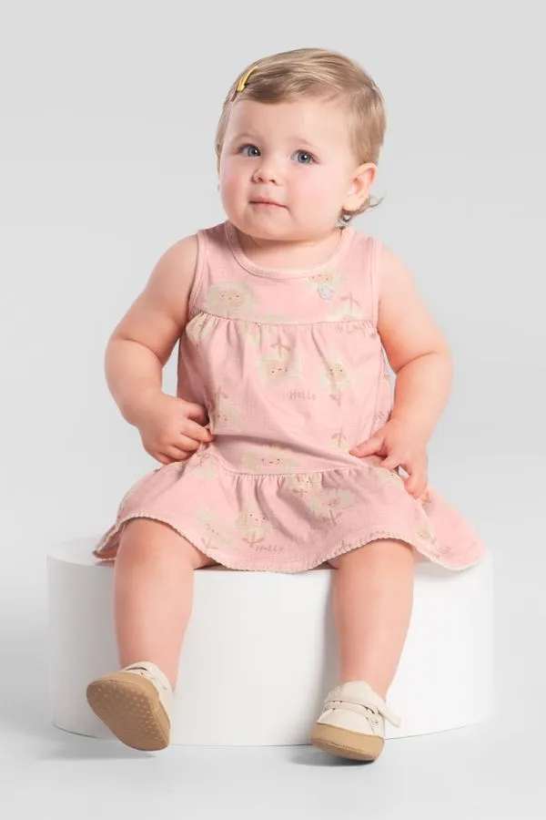 Vestido bebê menina floral Brandili Baby -P