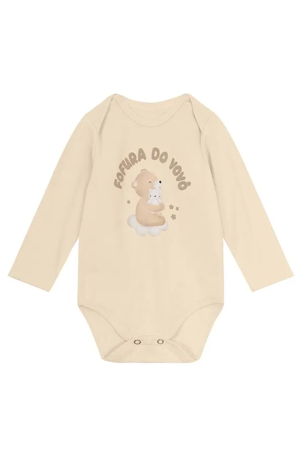 Body bebê unissex ursinho Brandili Baby - G