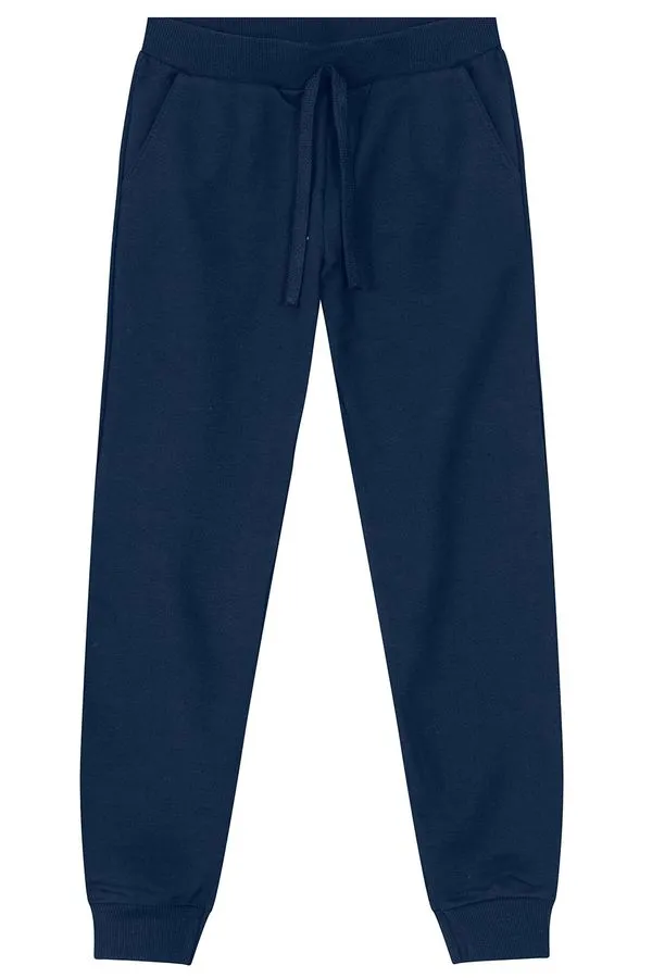 Calça Jogger Básica em Moletinho infantil menino Brandili - 12