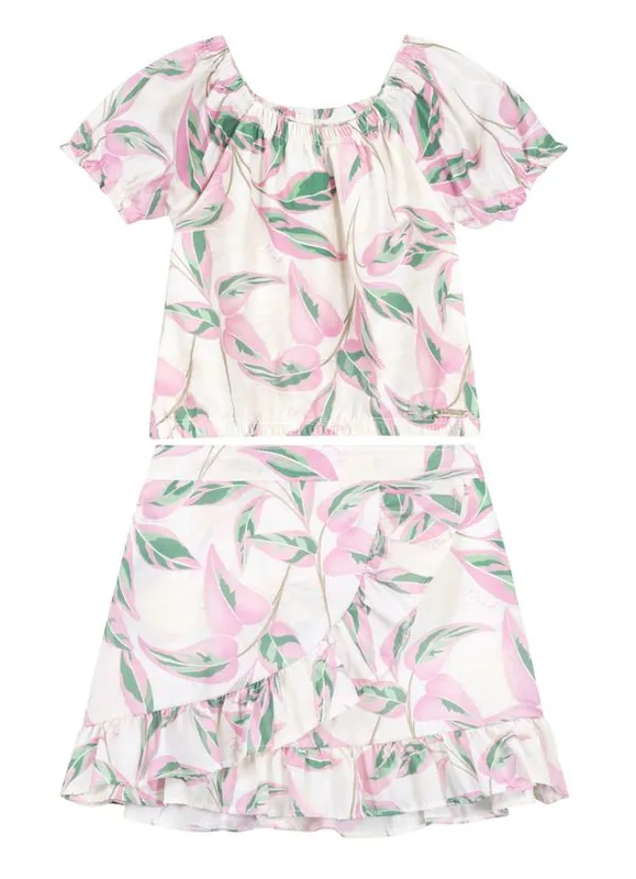 Conjunto Infantil Menina Em Viscose Mundi - 12