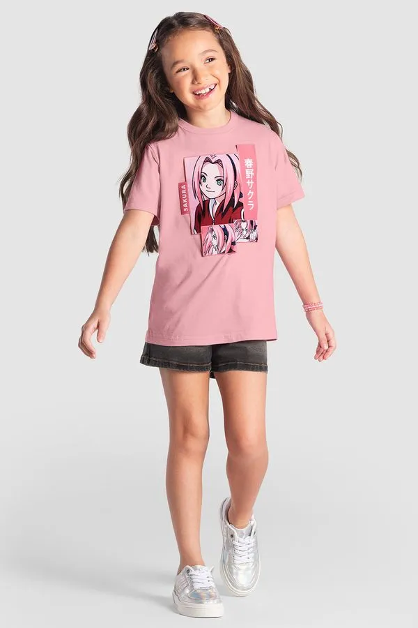 Camiseta infantil menina do naruto Brandili Camiseta infantil menino do naruto Brandili - 12