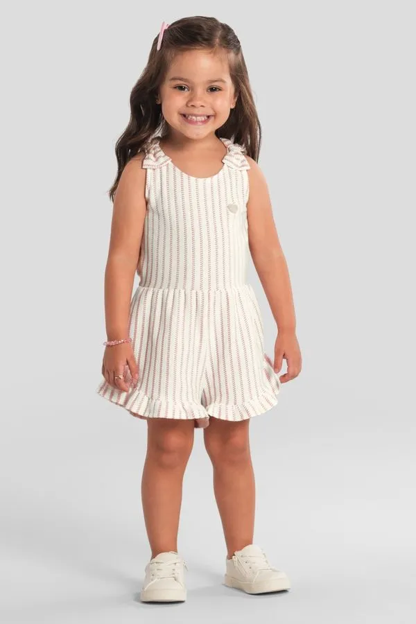 Macaquinho infantil menina em cotton especial Brandili - 1