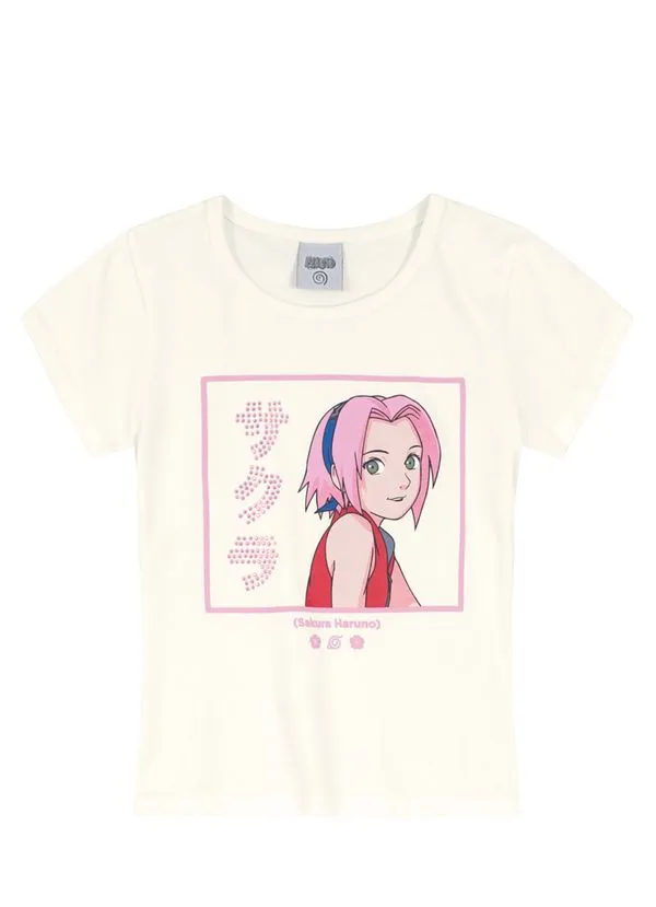 Blusa Naruto infantil menina Brandili - 6