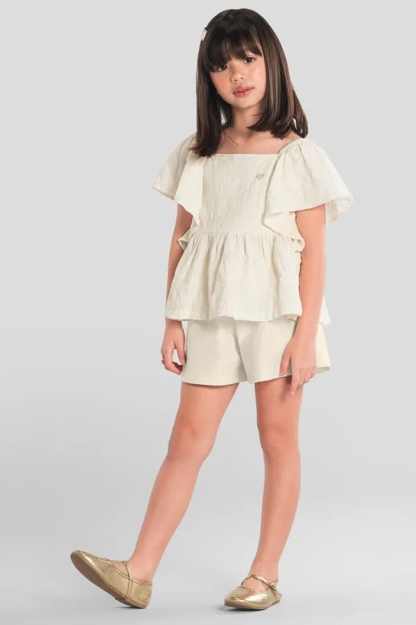 Conjunto infantil menina bordado Mundi - 10