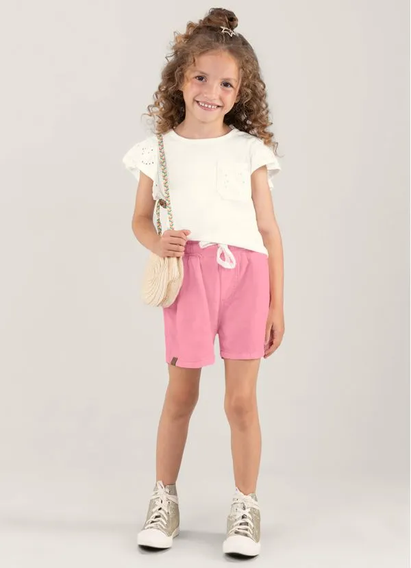 Shorts jeans infantil menina Brandili - 16