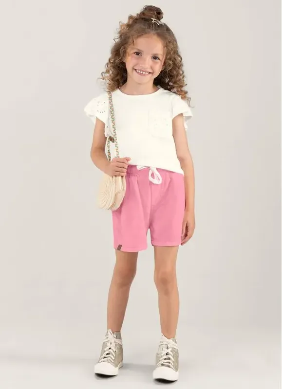 Shorts jeans infantil menina Brandili - 16