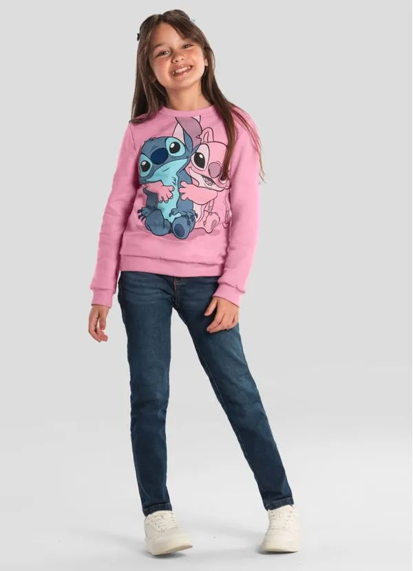 Blusão infantil menina do Stitch Brandili - 6