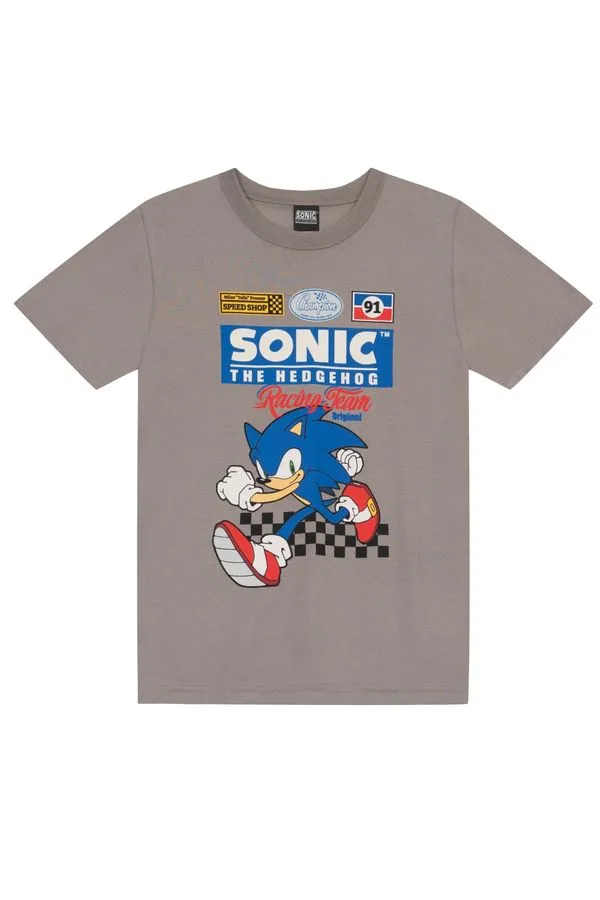 Camiseta infantil menino do Sonic Brandili - 6
