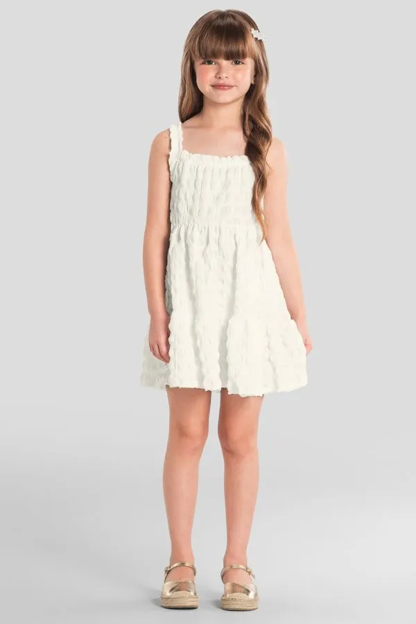 Vestido infantil menina texturizado Mundi - 8