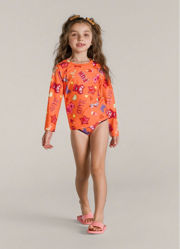 Camisa em malha UV Infantil unissex Brandili - 8