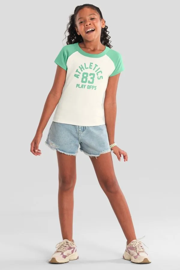 Shorts jeans infantil menina Brandili - 6