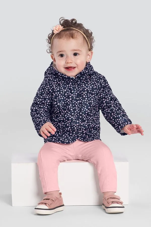 Conjunto infantil menina floral peluciado Mundi - 1