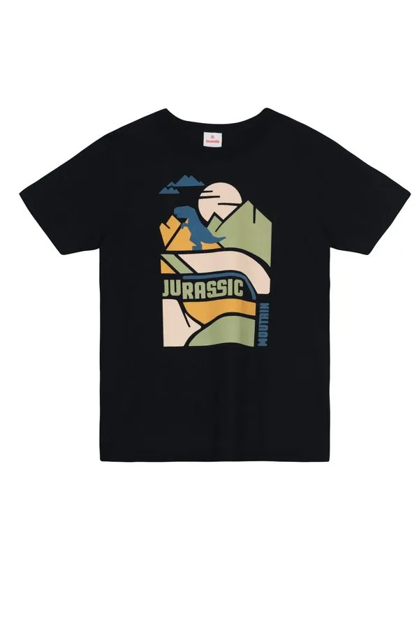 Camiseta infantil menino em malha Brandili -10