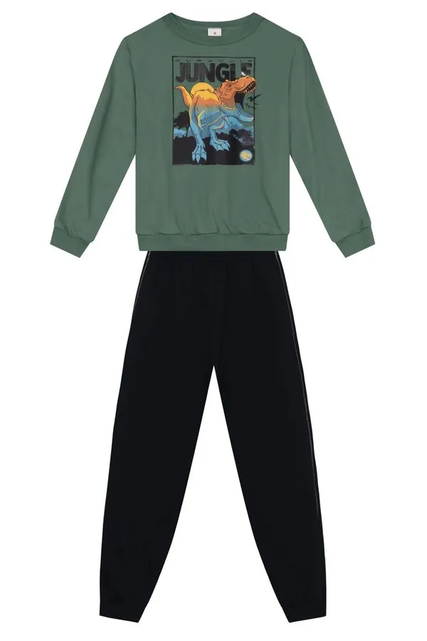 Conjunto infantil menino em moletom Brandili -10