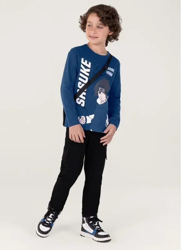 Camiseta Naruto Em Malha Infantil Unissex Brandili - 6