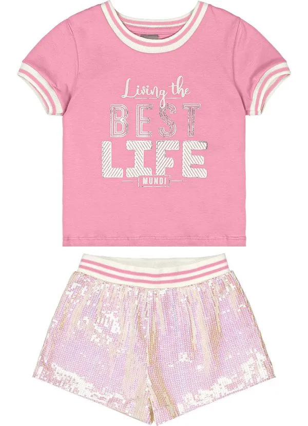 Conjunto infantil menina Mundi - 8