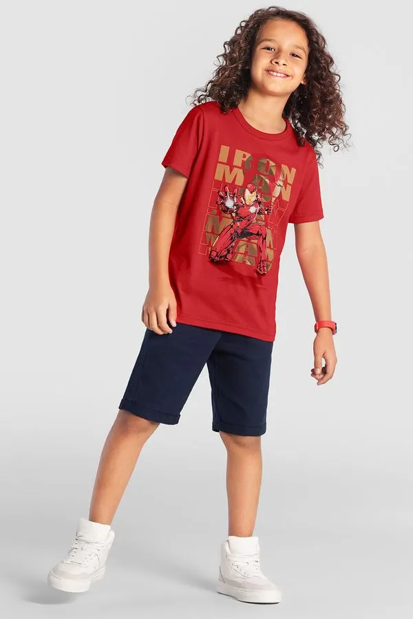 Camiseta infantil menino dos vingadores Brandili - 8