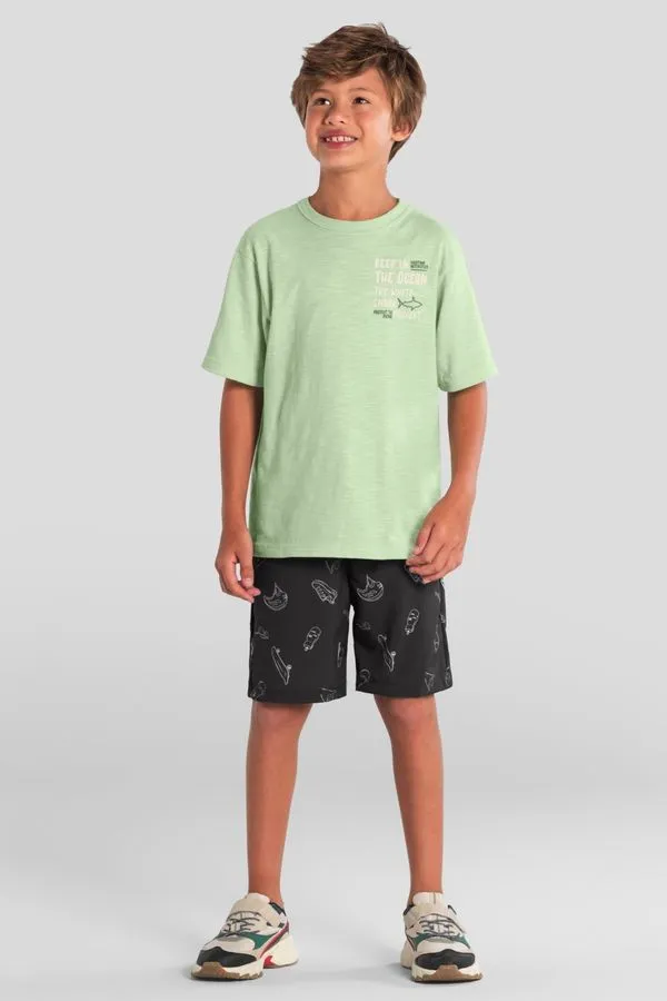 Camiseta infantil menino de tubarão Brandili - 10