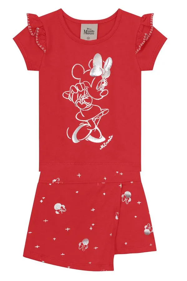 Conjunto bebê menina da minnie Mundi - 1