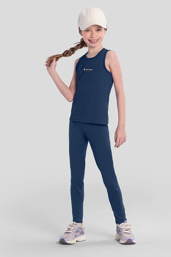 Blusa infantil menina em malha poliamiada Brandili Active - 8