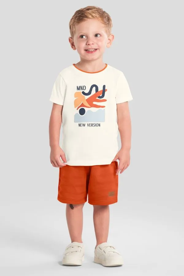Conjunto infantil menino estampado Mundi - 1