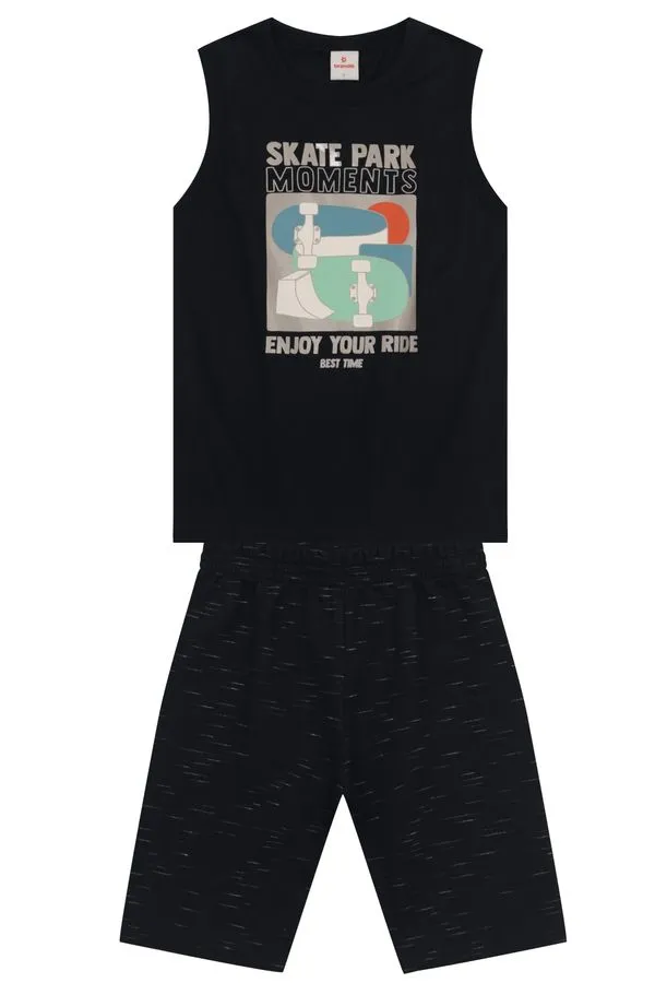 Conjunto infantil menino de skate em gel Brandili - 4