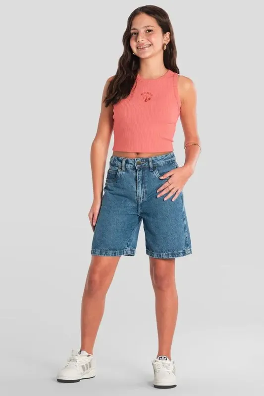 Shorts teen menina em jeans Brandili Young - 12