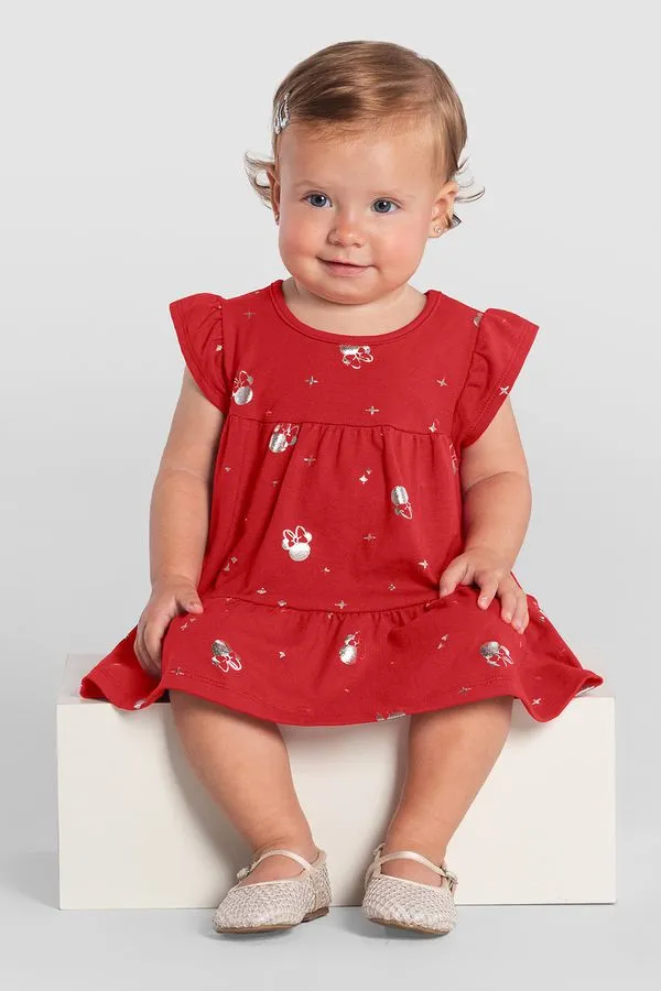 Vestido bebê menina da minnie Mundi - 2