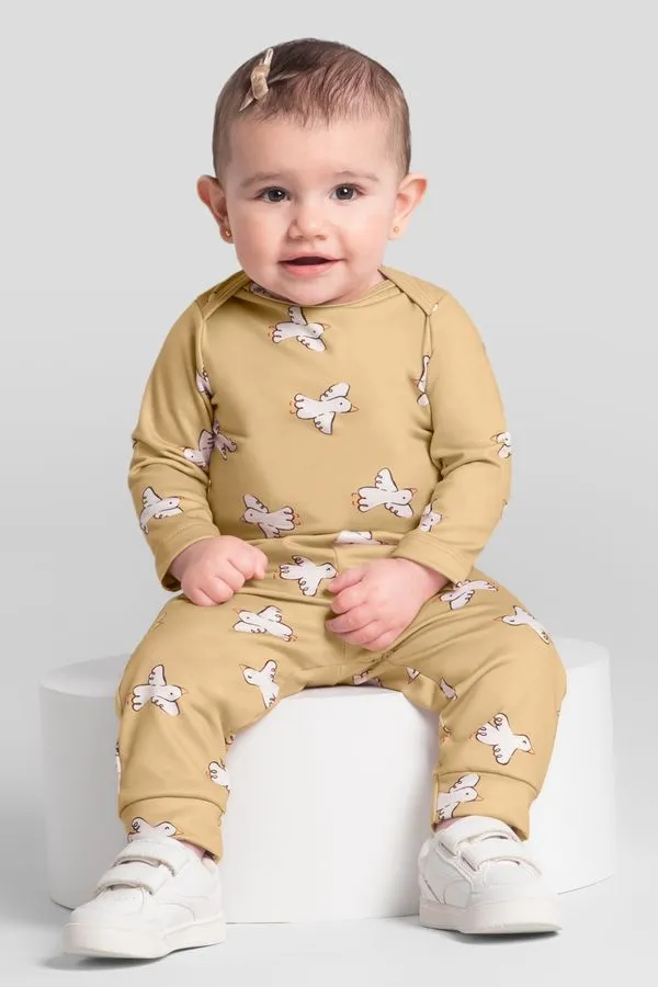 Calça bebê unissex térmico pesado Brandili Baby -P
