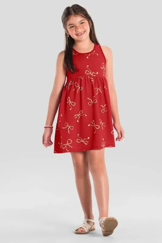 Vestido infantil menina de laços Brandili - 4