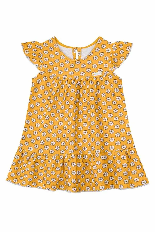 Vestido infantil menina estampado Mundi - 3