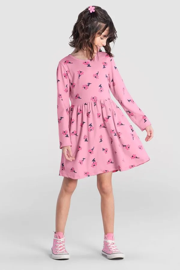 Vestido infantil menina floral Brandili - 4