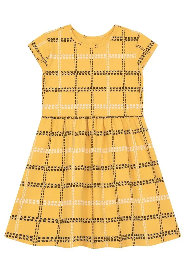 Vestido infantil menina quadriculado Brandili - 12
