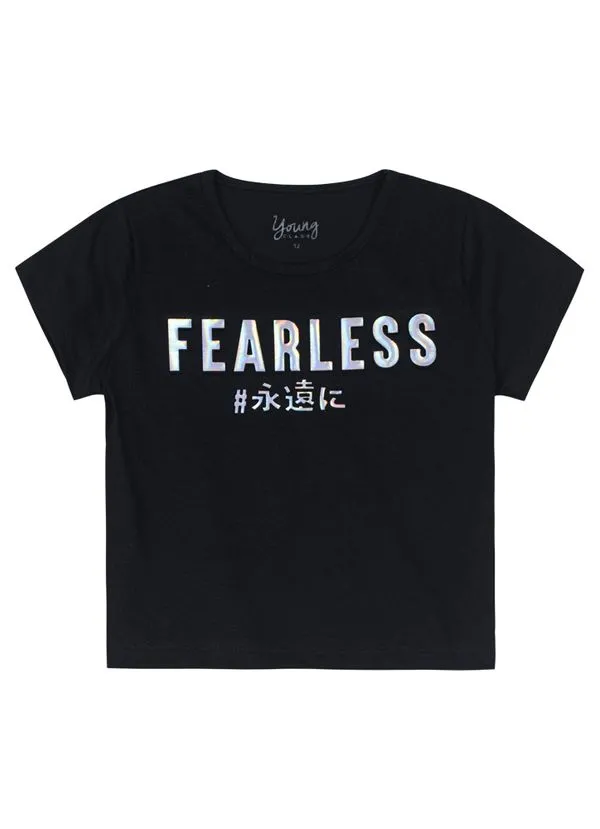 Blusa cropped teen menina Young Class - 18