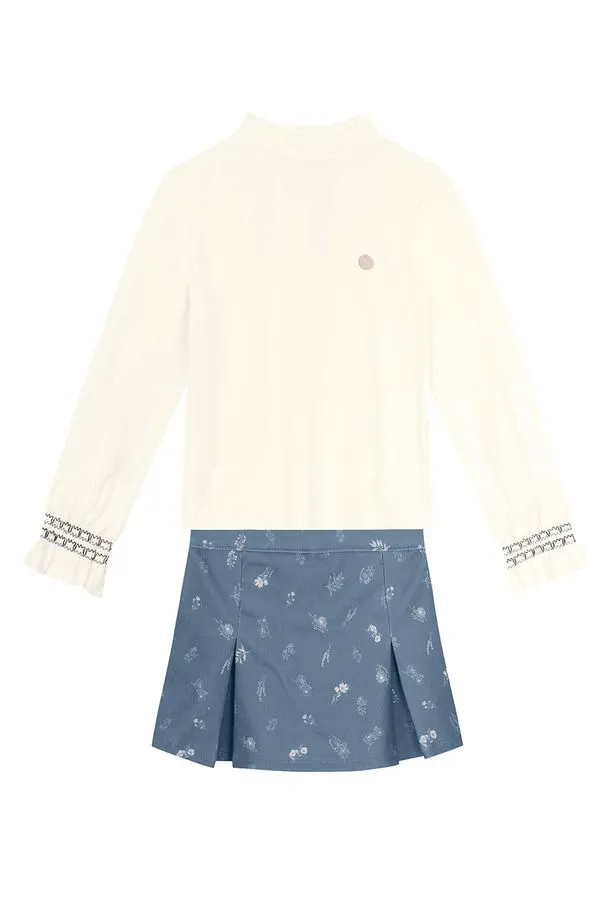 Conjunto infantil menina floral sofisticado Mundi - 6