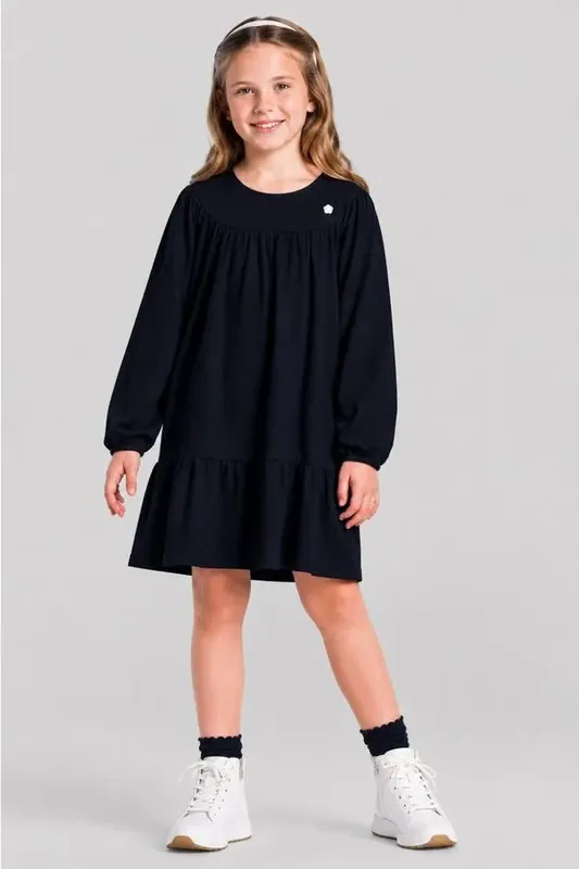 Vestido infantil menina em cotton Brandili -6