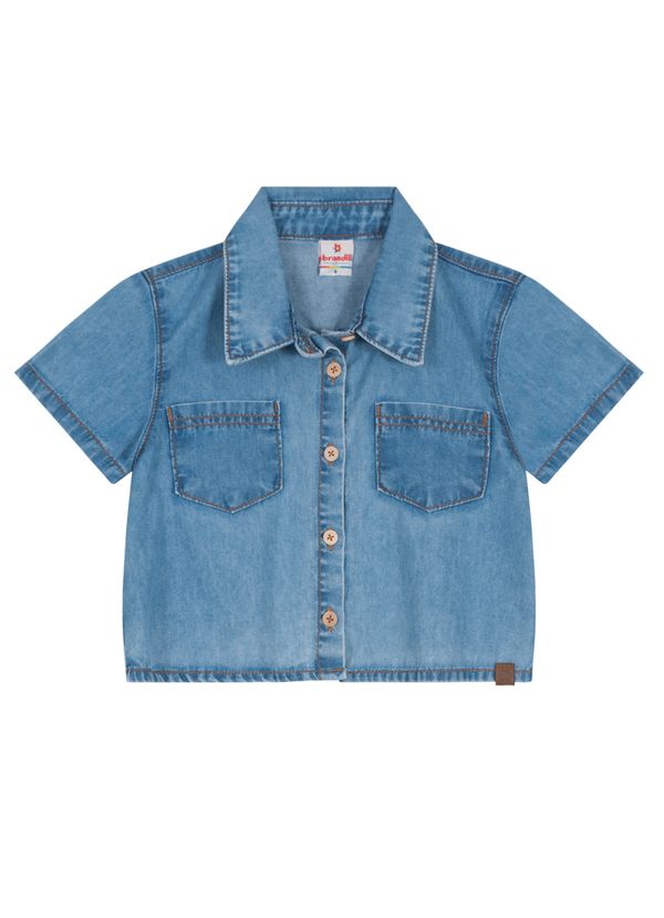 Camisa cropped infantil menina Brandili - 12