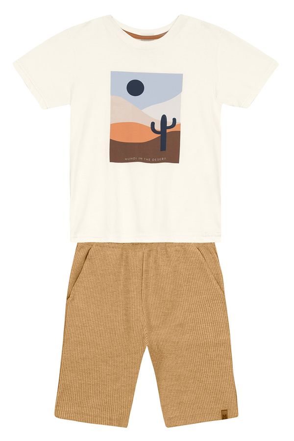 Conjunto infantil menino de cacto em puff Mundi - 6