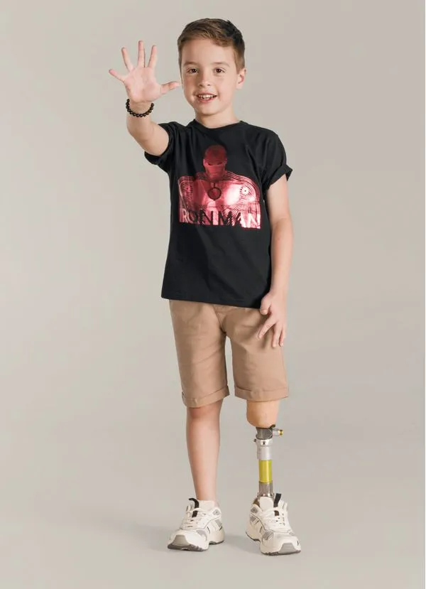 Camiseta estampada Infantil menino Licenciados Brandili - 10