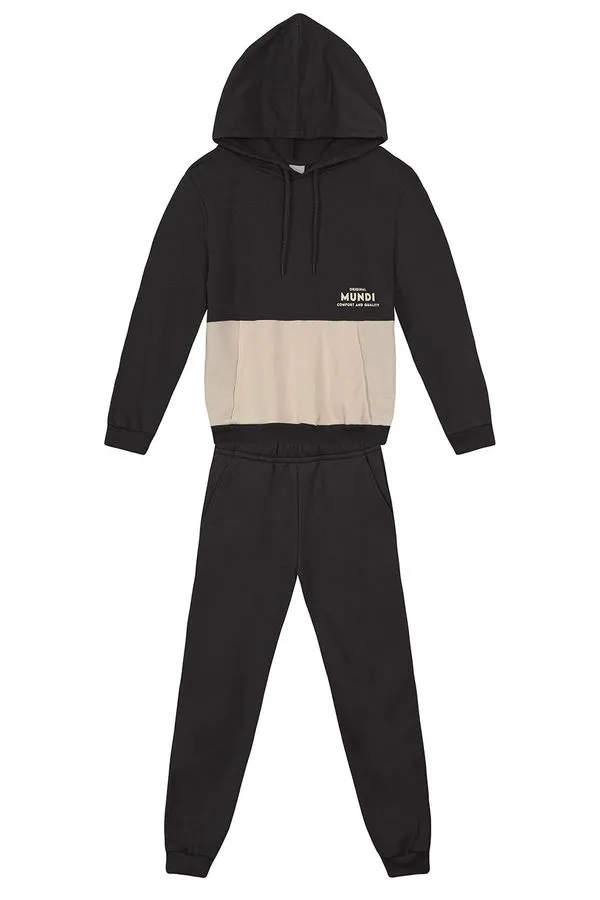 Conjunto infantil menino em tricoline dupla cor Mundi - 4