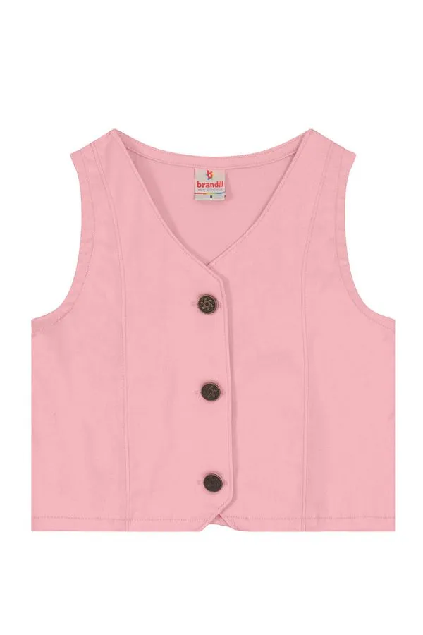 Colete infantil menina em sarja Brandili - 4