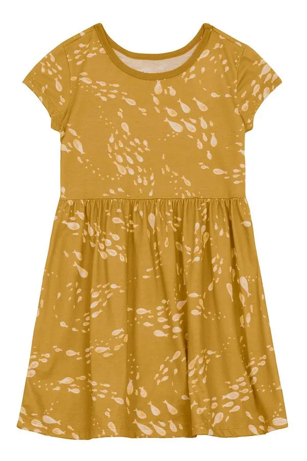 Vestido infantil menina de peixinhos Brandili - 4