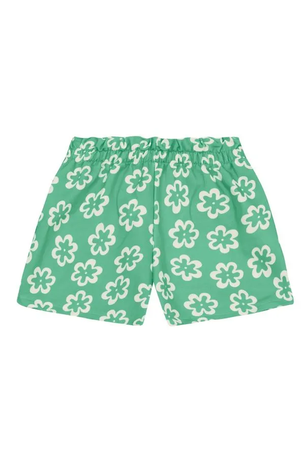 Shorts infantil menina em moletinho florido Brandili - 10