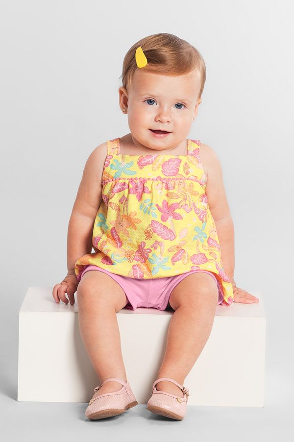 Conjunto bebê menina de folhas Brandili Baby - 2