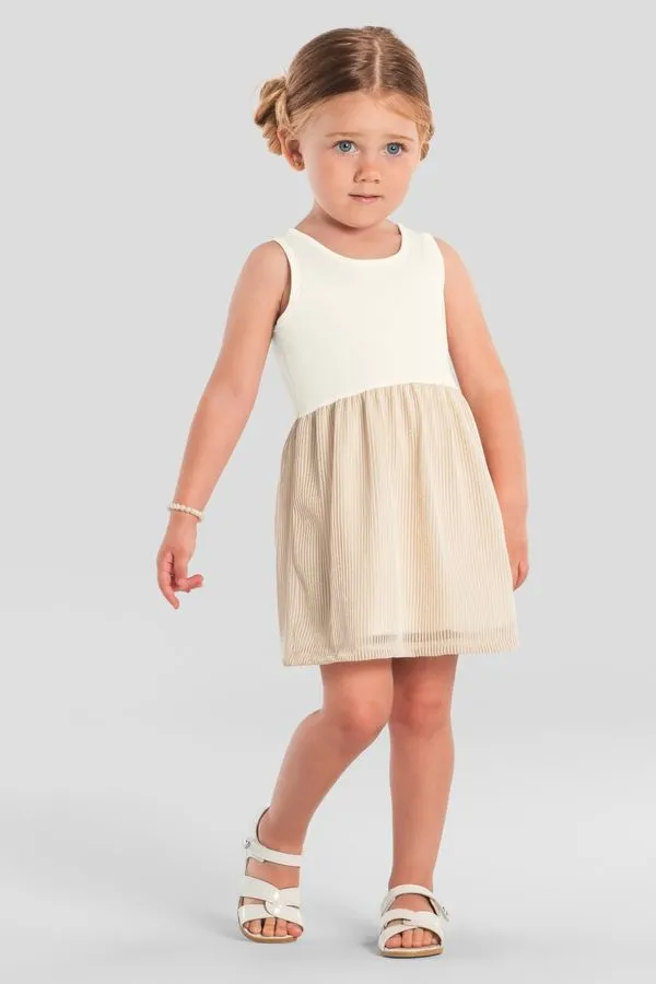 Vestido infantil menina com tule Brandili - 8