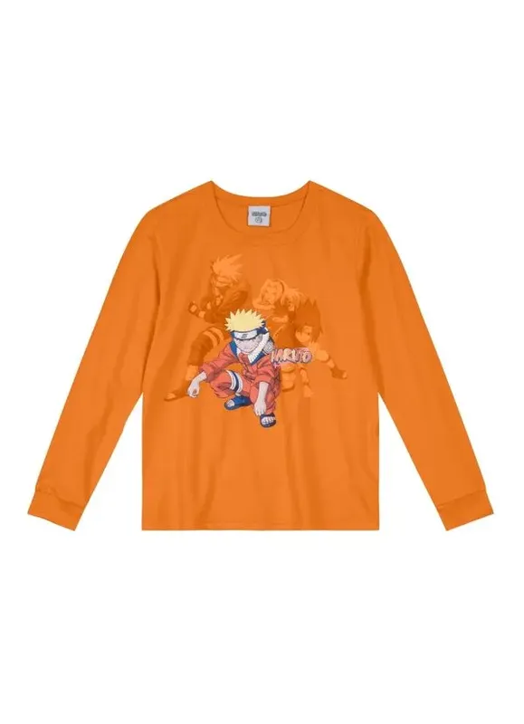 Camiseta Naruto Em Malha Infantil Unissex Brandili - 8