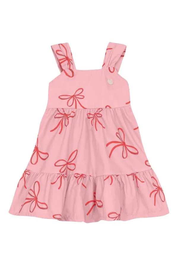 Vestido infantil menina de lacinhos Mundi - 3