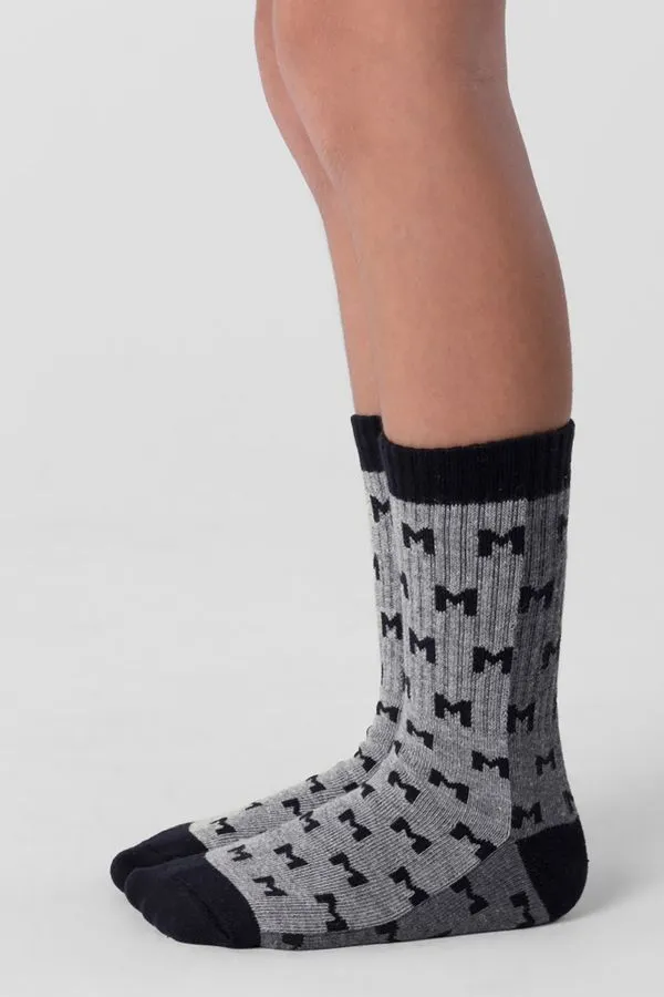 Meia infantil menino estampada Mundi - M