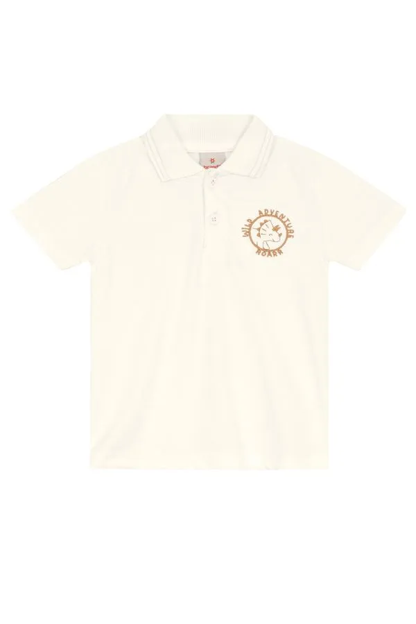 Camisa polo infantil menino com bordado Brandili - 1