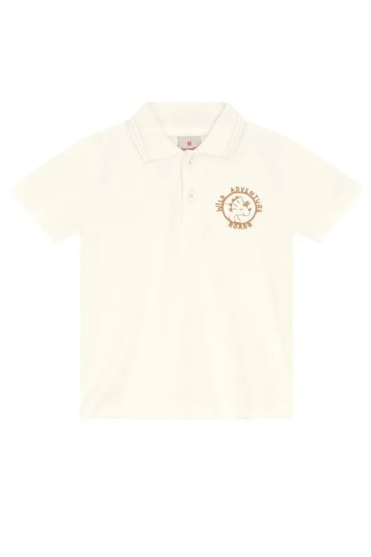 Camisa polo infantil menino com bordado Brandili - 6